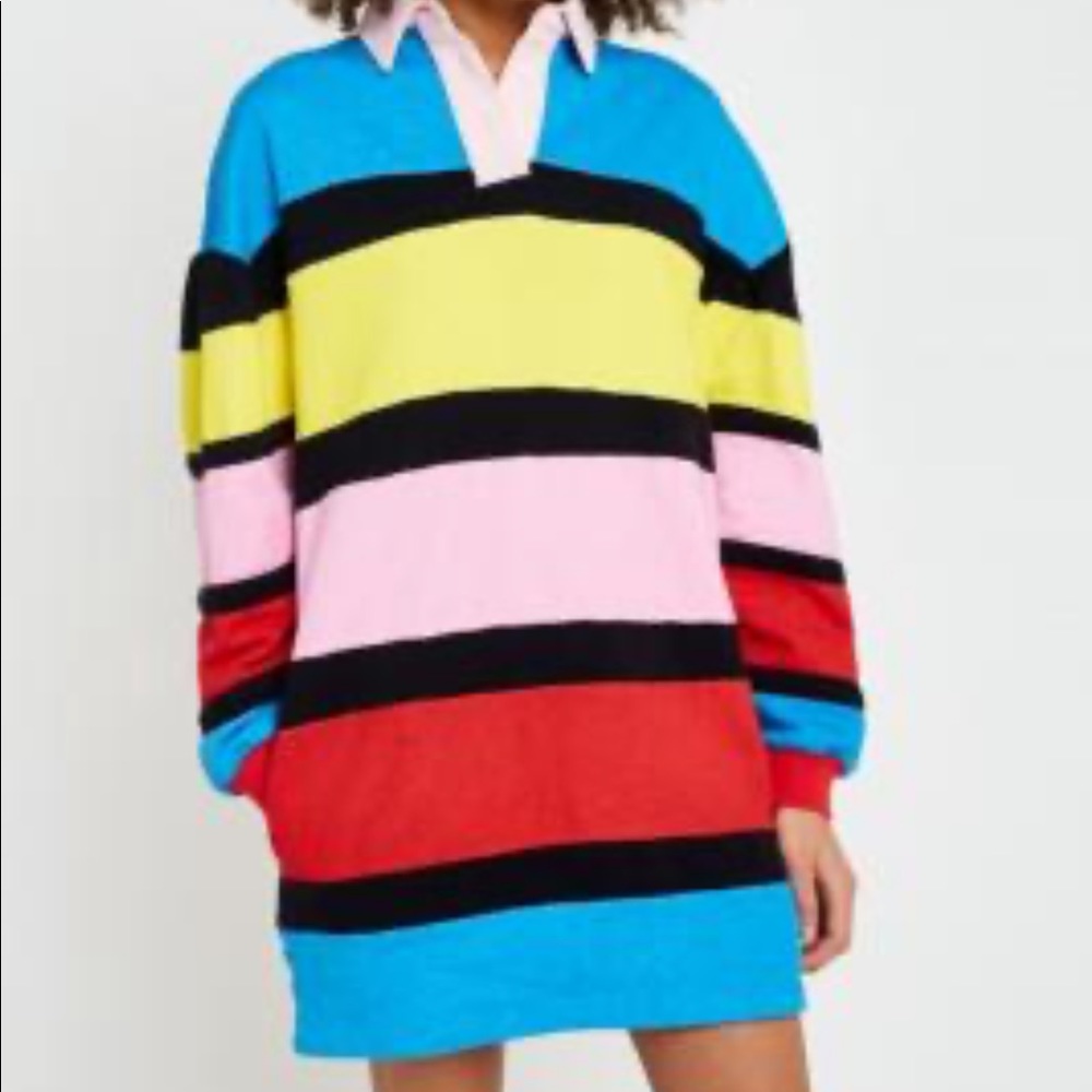 Lazy oaf end of the rainbow jersey dress